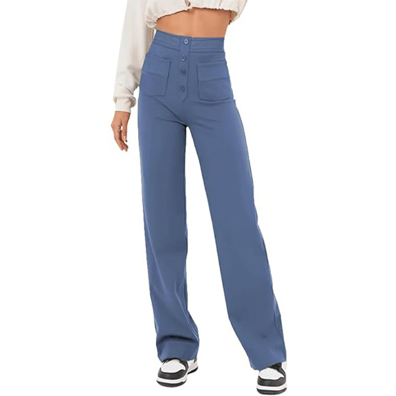 Lisa | Brochure: Vrijetijdsbroek met Hoge Taille en Elastiek