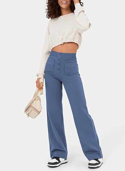 Lisa | Brochure: Vrijetijdsbroek met Hoge Taille en Elastiek