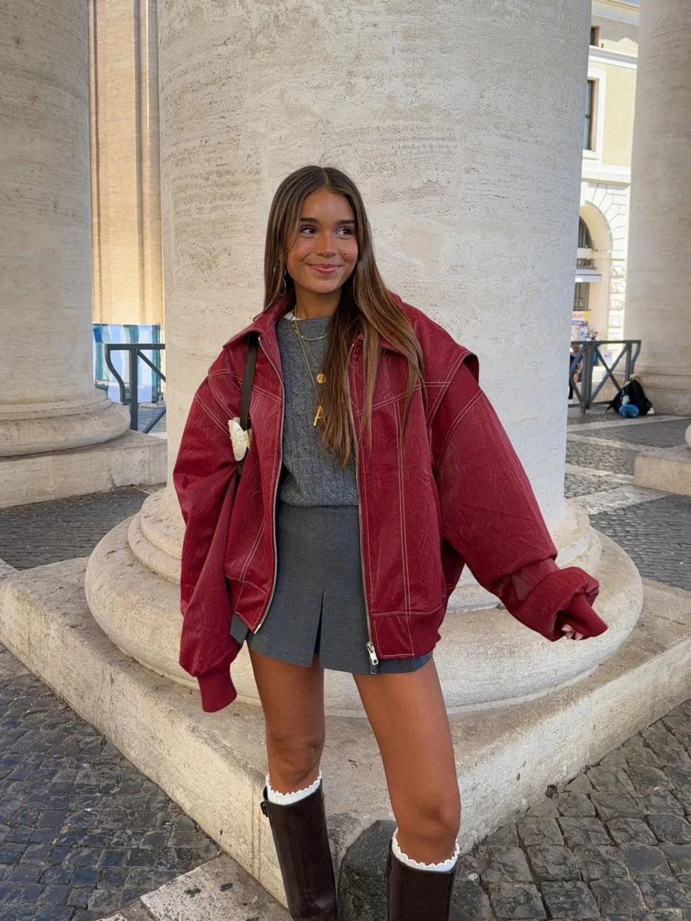 Leone | Plus Size Bomber Jacket