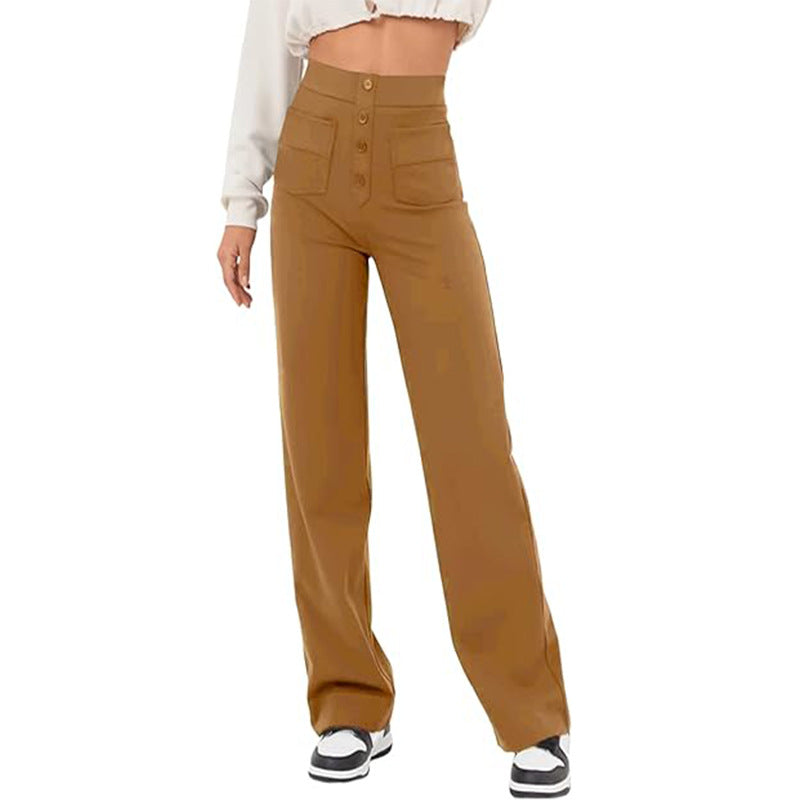 Lisa | Brochure: Vrijetijdsbroek met Hoge Taille en Elastiek