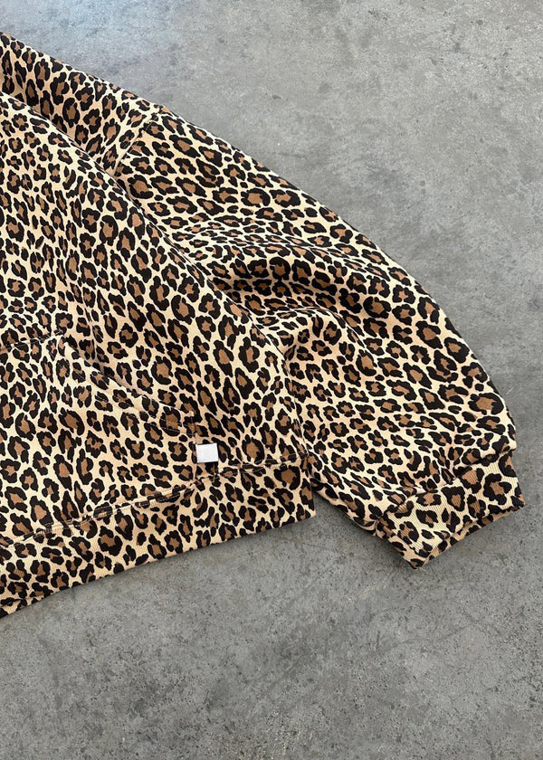 Layla - Hooded sweatshirt met luipaardprint
