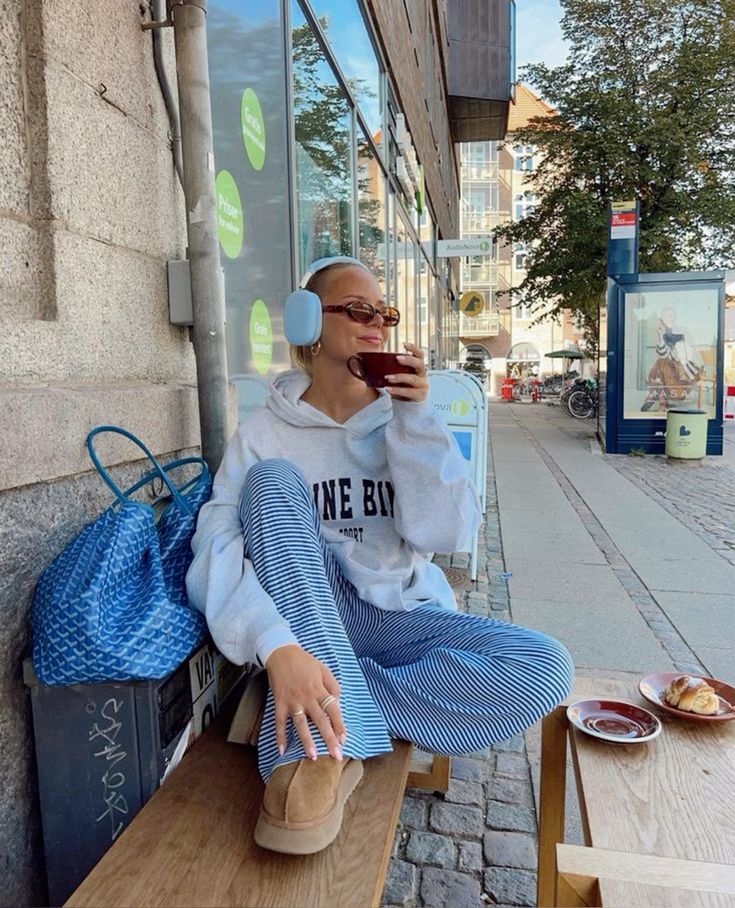 Casual gestreepte broek