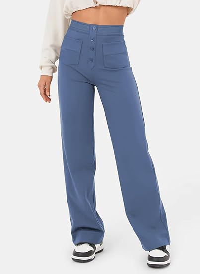 Lisa | High-waisted elastische casual broek