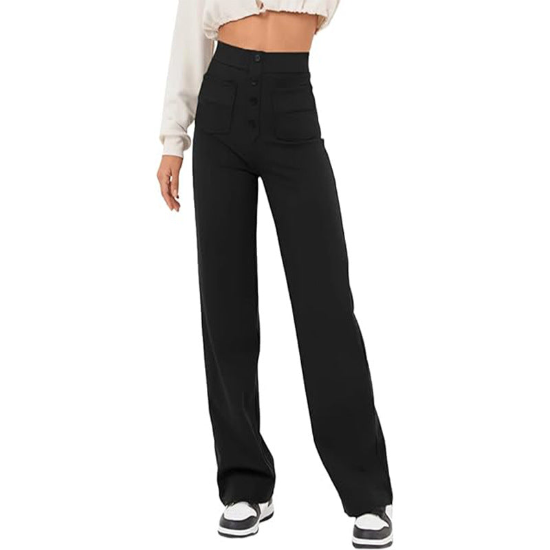 Lisa | Brochure: Vrijetijdsbroek met Hoge Taille en Elastiek