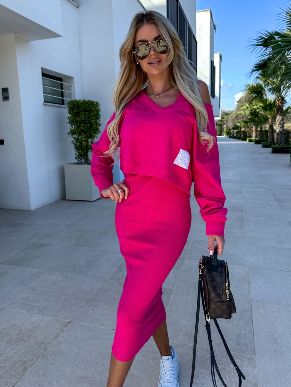 Hailey - Luxe comfortabele sweatshirt- en jurkset