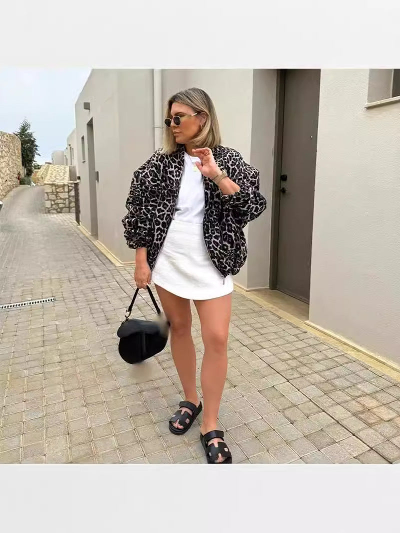 Cleo Bomber - Leopard