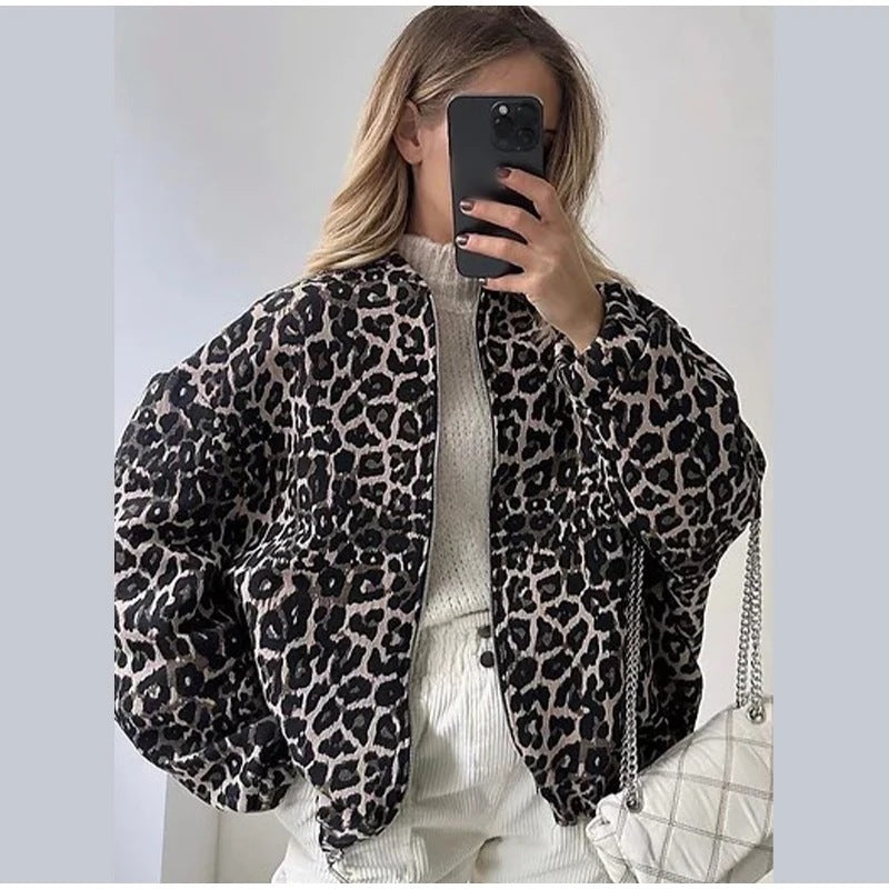 Cleo Bomber - Luipaard
