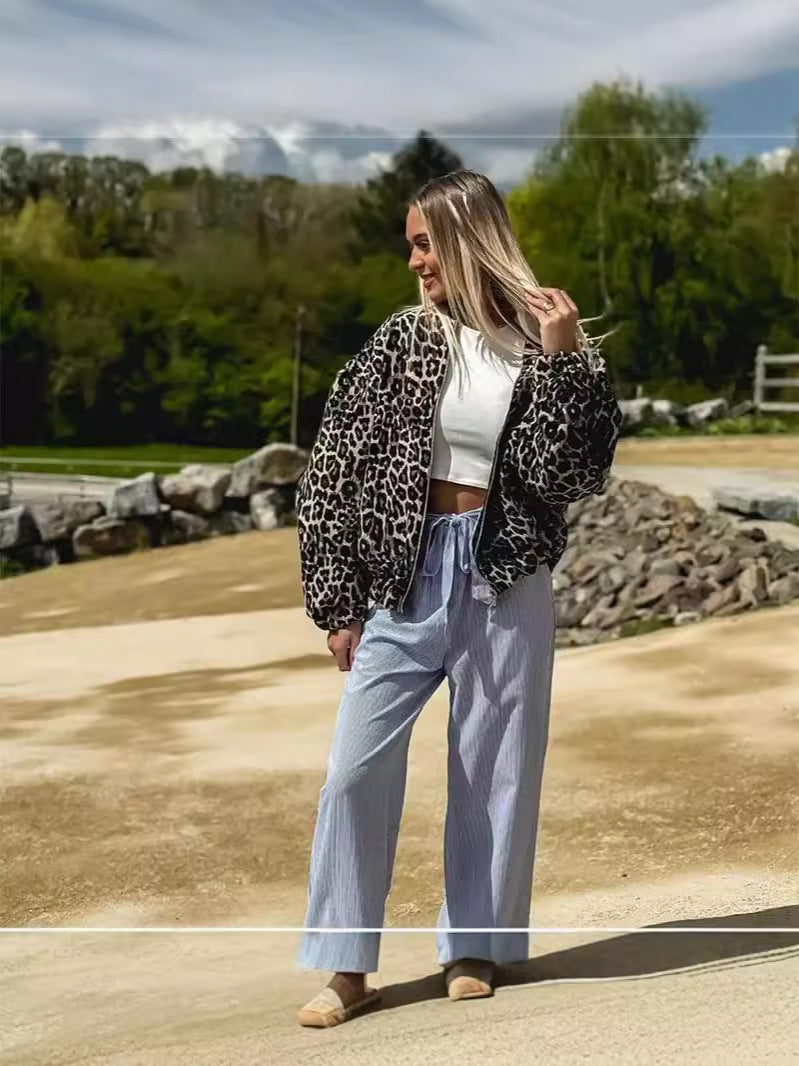 Cleo Bomber - Luipaard