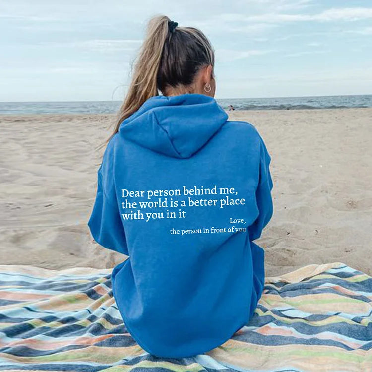 Lieve Persoon Achter Mij Hoodie (Unisex)
