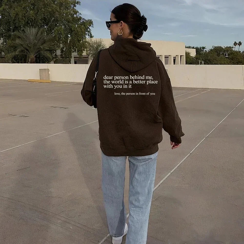Lieve Persoon Achter Mij Hoodie (Unisex)