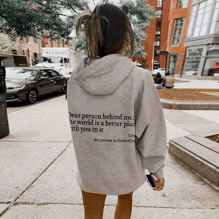 Lieve Persoon Achter Mij Hoodie (Unisex)