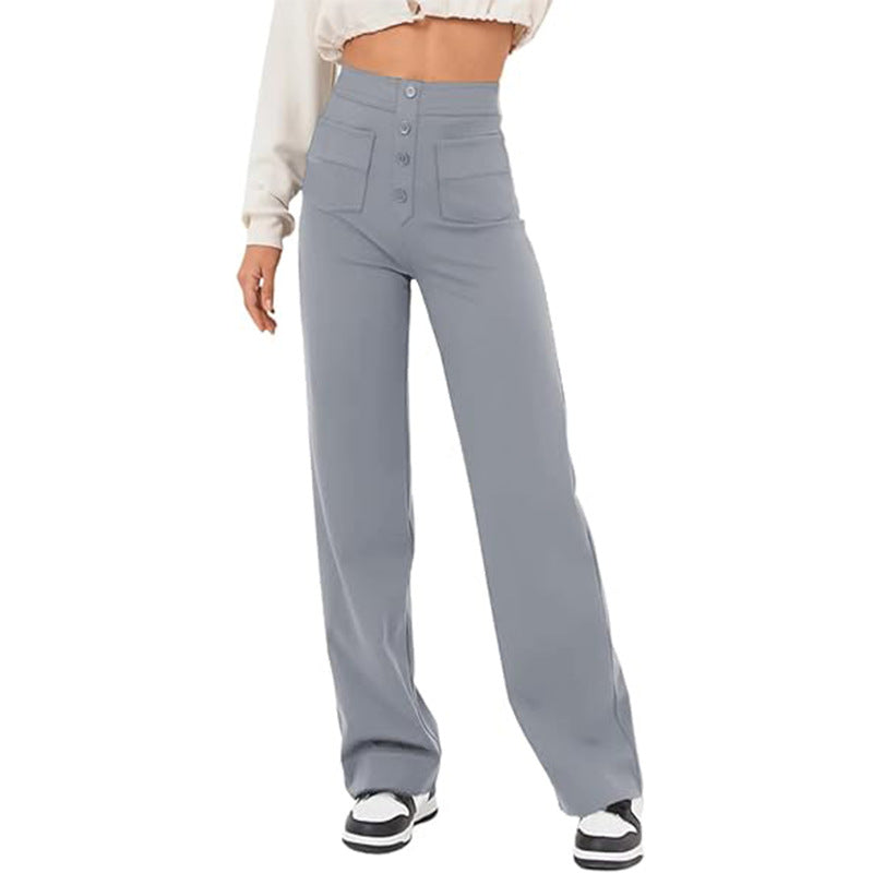 Lisa | High-waisted elastische casual broek