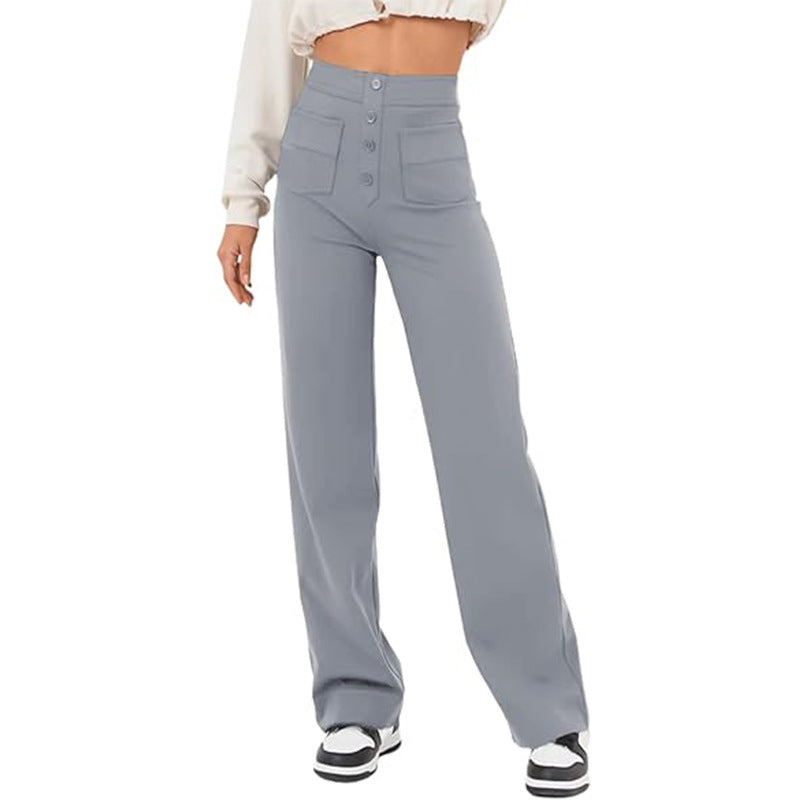 Lisa | Brochure: Vrijetijdsbroek met Hoge Taille en Elastiek