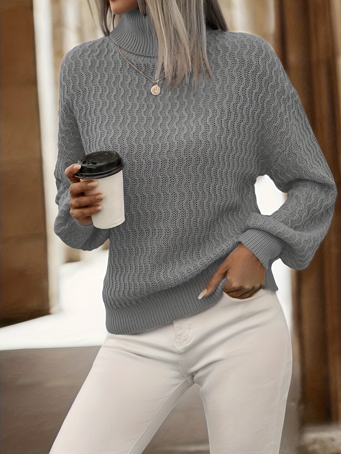 Damen Rollkragenpullover