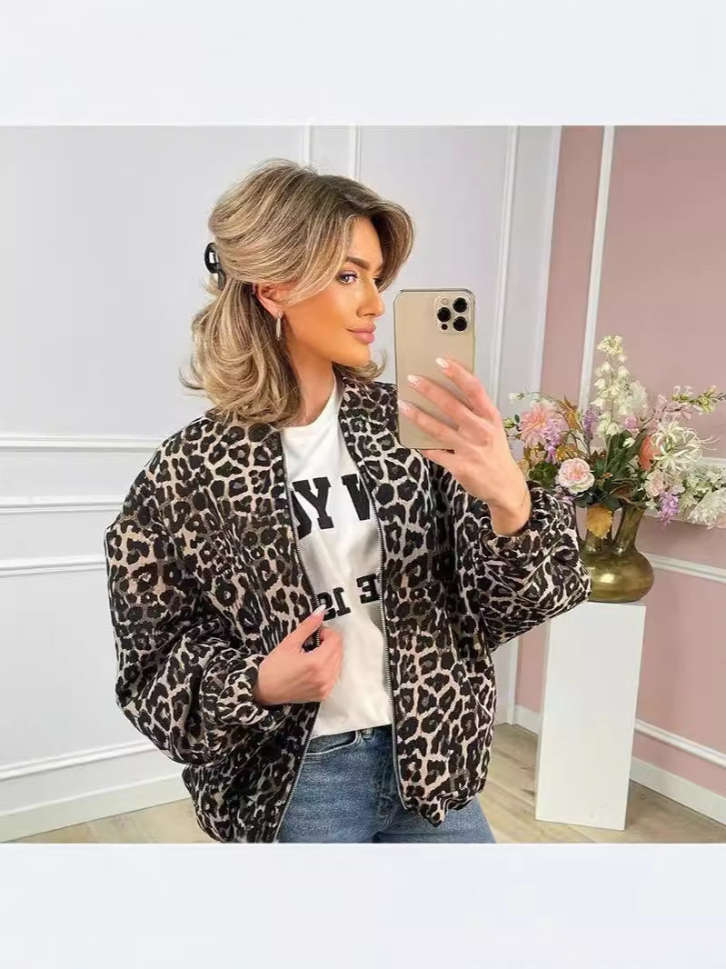 Cleo Bomberjacke - Leopard