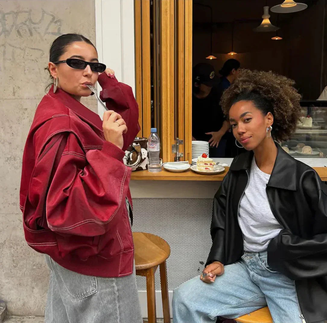Leone | Plus Size Bomber Jacket